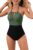 B2prity Women’s Slimming One Piece Swimsuits Tummy Control Bathing Suit Halter Swimwear for Big Busted Curvy Woman