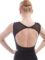 Open Back O Shape Black Ballet Leotards A1B014