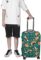 WOEZKEX Summer Leaves Flowers Floral Foxes Luggage Cover Washable Travel Gear Cover 18/24/28/32 Inch Suitcase Protective Cover