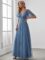 Ever-Pretty Women’s Illusion Short Sleeve Summer Tulle Bridesmaid Dresses for Wedding 0278