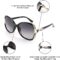 FEISEDY Sunglasses for Women Crystal Polarized Trendy Oversized Sunglasses Street Style B2770