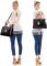 Dasein Women Purses and Handbags Top Handle Satchel Bags Large Shoulder Work Bag Tote with Wallet