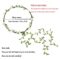AWAYTR Fashion for Bohemian Style Wedding Bride Bridal Headdress Floral Flower Garland Headwear Headbands (Cream white)