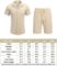 COOFANDY Mens Two Piece Outfits Sets Casual Button Down Short Sleeve Shirt and Shorts