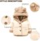 Toddler Fleece Jacket, Warm Cotton Baby Winter Coats, Kids Hooded Outerwear for Boys Girls …