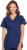 V-Neck Womens Scrubs Top Workwear Originals with Rib-Knit Back Panels WW645