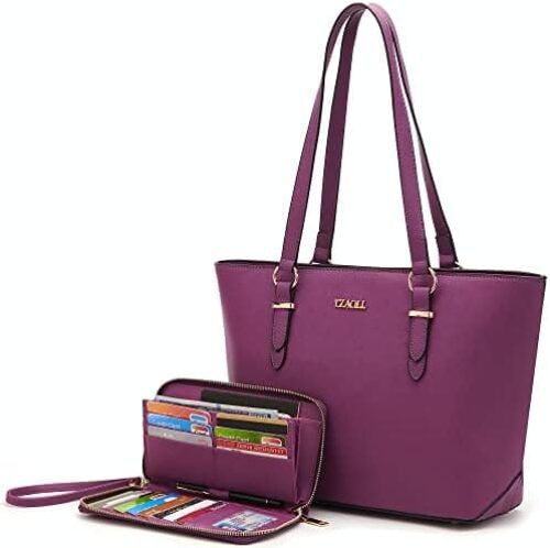 YZAOLL Purse Handbag for Women Large Satchel Tote Shoulder Purses Wallet set