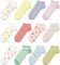MONFOOT Women’s 10-12Pack Fashion Cotton Low Ankle Socks Fruits