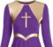 IBAKOM Womens Liturgical Praise Lyrical Dance Dress Loose Fit Full Length Long Sleeve Metallic Worship Costume Ballet