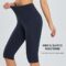 BALEAF Women’s Knee Length Capri Leggings with Pockets for Casual Summer Yoga Workout Exercise