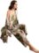 WDIRARA Women’s 3 pcs Sleepwear Leaf Print Cami and Pants Pajama Set with Robe