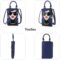 Women Novelty Lady Face Shoulder Bags Funky PU Leather Top Handle Satchel Handbags Clutch Purse for Women