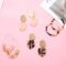LANTAI 16 Pairs Trendy Acrylic Earrings Rattan Earrings for Women Girls-Summer Beach Straw Earrings Resin Dangle Drop Fashion Earrings Geometric Statement Earrings Vacation Jewelry