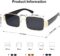 SOJOS Fashion Rectangle Sunglasses for Women Men Retro Vintage Narrow Sun Glasses SJ1162