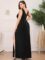 Ever-Pretty Plus Women’s V-Neck Glitter Dress Side Split Plus Size Evening Dress 07505