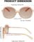 FEISEDY Classic Womens Elegant Polarized Sunglasses Ladies Wide Square Sunglasses Shades B2683