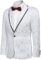 COOFANDY Men’s Floral Suit Jacket Embroidered Wedding Blazer Party Dinner Tuxedo