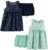 Simple Joys by Carter’s Toddlers and Baby Girls’ Short-Sleeve and Sleeveless Dress Sets, Pack of 2