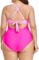 Eomenie Women’s One Piece Swimsuits Tummy Control Cutout High Waisted Bathing Suit Wrap Tie Back 1 Piece Swimsuit