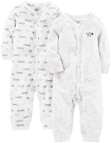Simple Joys by Carter’s Unisex Babies’ Cotton Footless Sleep and Play, Pack of 2