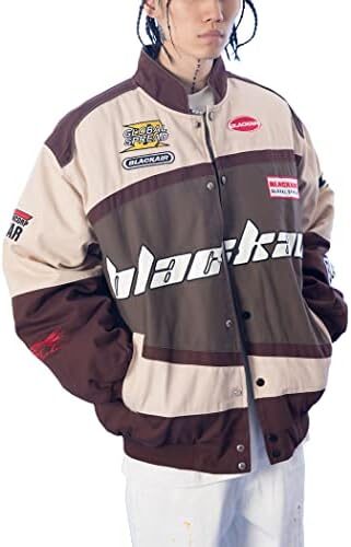 Aelfric Eden Men’s Varsity Jacket Harajuku Vintage Graphic Baseball Jacket Unisex Coats Streetwear