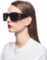 Trendy Oversized Square Sunglasses for Women Men Fashion Black Thick Big Frame Luxury Designer Sun Glasses
