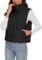 Women Puffer Down Quilted Vest Sleeveless Stand Collar Zip Lightweight Padded Gilet Coat Outerwear