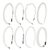 8 Pcs Pearl Headbands Hair Hoop White Faux Pearls Hairbands Headband Wedding Party Bridal Fashion Accessories for Women Girls