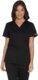 Scrubs for Women Workwear Core Stretch V-Neck Top, Soft Brushed Twill Plus Size WW630, 3XL, Black