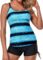 Yonique Womens Tankini Swimsuits Athletic Two Piece Tummy Control Bathing Suits with Shorts Modest Tank Tops