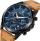 BY BENYAR Men’s Watches Waterproof Sport Military Watch for Men Multifunction Chronograph Black Fashion Quartz Wristwatches Calendar with Leather Strap