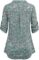 Ninedaily Women’s 3/4 Sleeve Plaid Shirts Zip Floral Casual Tunic Blouse Tops
