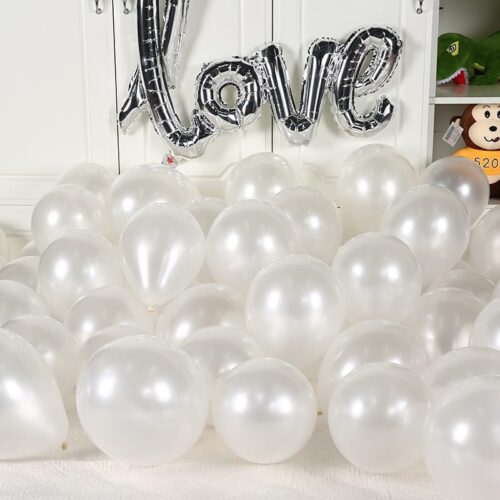5/10/12 Inch Pearl Latex Balloons ​White Clear Transparent Wedding Romantic Decoration Balloon Birthday Party Decoration Supplie