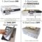 Decorative Books with Blank Pages, Removable Dust Covers, Wooden Bead Garland and Twine – 7 pieces (Cream) – Neutral and Modern Decorative Book Stack for Home Decor – Fashion Designer Display Books, Faux Books – for Decoration, Boho Decor, Living Room, Coffee Table Decor, Shelf Decor, Mantel, Entryway Table