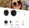 WearMe Pro – Reflective Lens Round Trendy Sunglasses