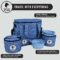 Top Dog Pet Gear Blue Dog Travel Bag for Supplies – Includes Travel Bag, Travel Dog Bowls, Food Storage – Airline Approved Dog Bags for Traveling – Dog Travel Accessories for Camping, Beach