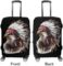 Southwestern Native Indian Eagle Funny Luggage Cover Elastic Suitcase Protector Washable Travel Gear Cover Fits 19-32 Inch