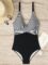 B2prity Women’s One Piece Swimsuits Tummy Control Front Cross Bathing Suits Slimming Swimsuit V Neck Swimwear Monokini