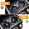 2Pcs Bling Car Cup Coaster, 2.75 Inch Cute Universal Silicone Non-Slip Cup Holders Coaster, Funny Car Decor Car Interior Accessories for Women Men