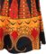 Haoohu Womens Boho African Style Floral Print Pleated Mini Swing Short Dress Top for Casual Club Party