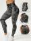 VOYJOY Tie Dye Seamless Leggings for Women High Waist Yoga Pants, Scrunch Butt Lifting Elastic Tights