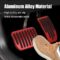 deemars Auto Aluminum Pedal Covers, Non-Slip Foot Pedals Pads, Brake Accelerator Pedal Covers Aluminum Car Accessories Suitable for Model 3/Y Foot Pedal Pad Replacement (Red)
