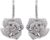 Huggie CZ Flower Dangle Stud Earrings for Women Girls with Charms Fashion Luxury Pave Rhinestone Filigree Camellia Rose Dainty Crystal Drop Dangling Wedding Prom Jewelry Dainty Gifts Valentine Mother’s Day