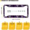 Purple Butterfly Women Car License Holder 2 Pack Waterproof Auto Accessories Easy to Install License Case