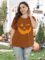 HDLTE Women’s Crewneck Short Sleeve Shirts Plus Size Halloween Pumpkin Tops Casual Fall Tees 1x-5x