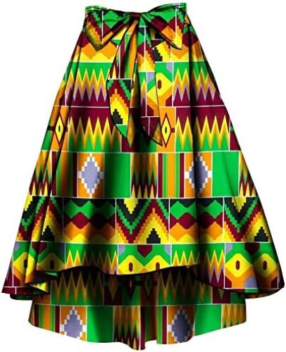 African Print Summer Skirt for Women Traditional Ankara Dashiki Brautiful Dress
