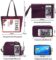 Soperwillton Women’s Handbag Set: Wallet Tote Bag, Shoulder Bags, Top Handle Satchel, and 5pcs Purse