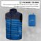 33,000ft Men’s Lightweight Packable Insulated Puffer Vest Outerwear, Warm Winter Sleeveless Jacket for Golf Running
