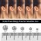 Cubic Zirconia Hypoallergenic Stud Earrings for Women Men Girls Statement Cartilage Fashion Surgical Steel Helix Earrings 5 Pairs