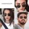 YWWPMDOF Hexagon Polarized Sunglasses for Womens Men Trendy Square Sun Glasses UV Protection